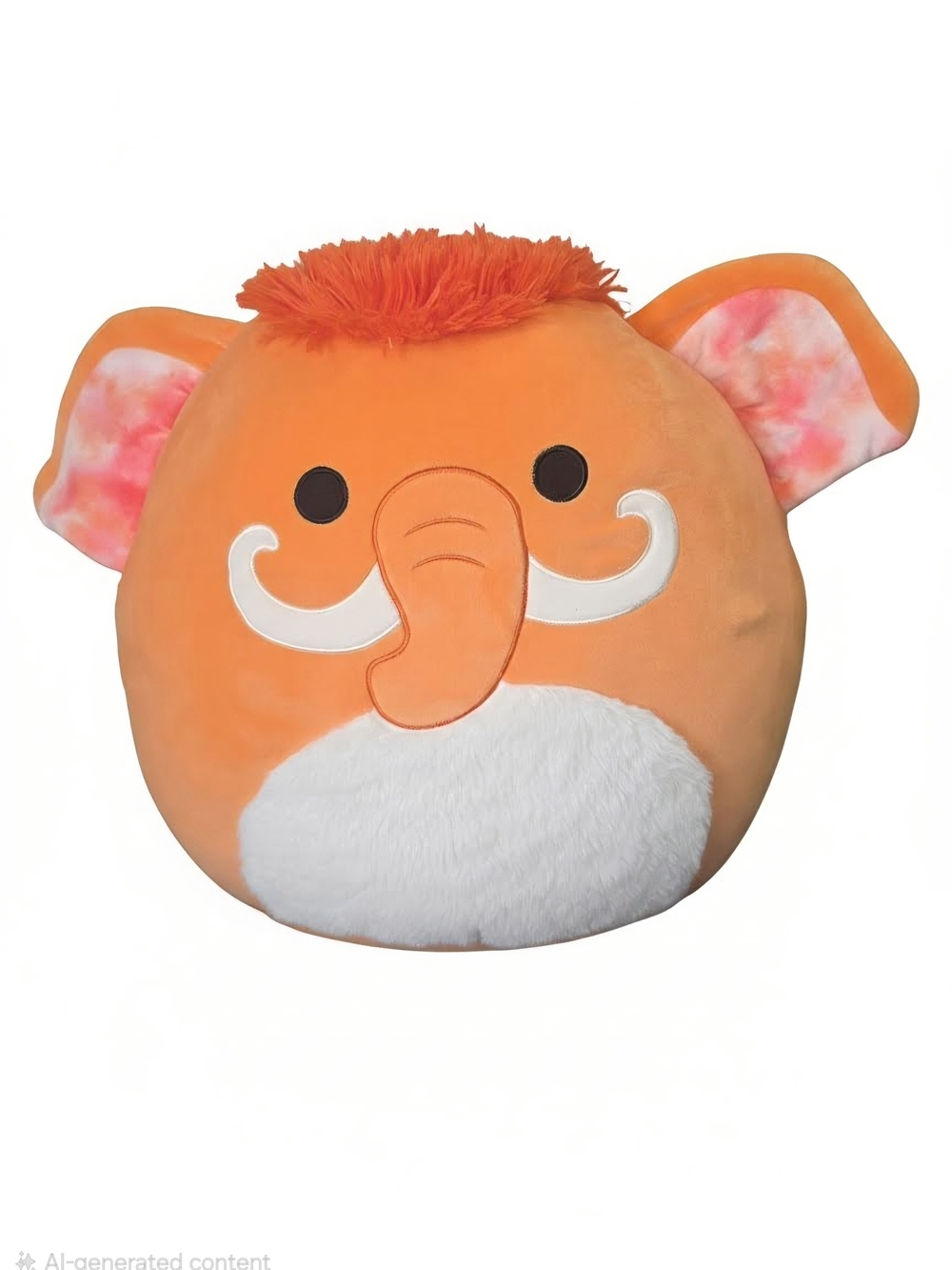 Wilbie Squishmallows Orange Elephant Plush Pillow